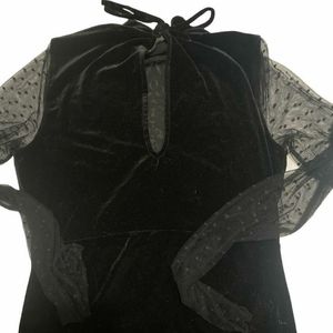 Black Velvet Free People Dress - Small